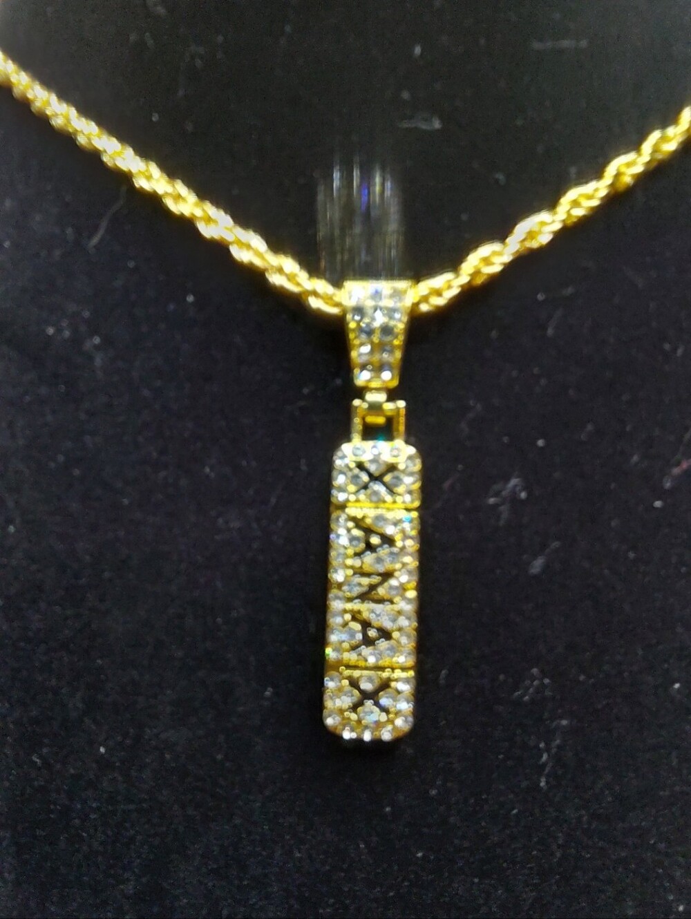 XANAX Golden Necklace